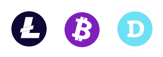 Accepted cryptocurrencies